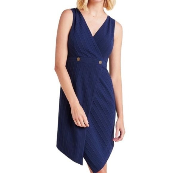 Hutch Indira Asymmetrical Dress in Navy Blue Size Small - Picture 4 of 15
